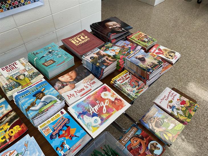 McNaughton-McKay donated $3,000 worth of scholastic books to Pinewood Elementary. Each student was able to take home two books for the holiday season.